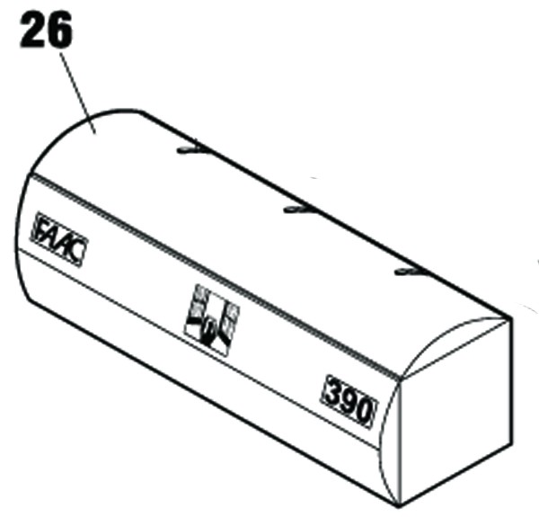 Antriebsabdeckung FAAC 390