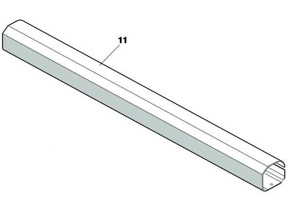 Kolbenrohrabdeckung FAAC 412 SX/DX