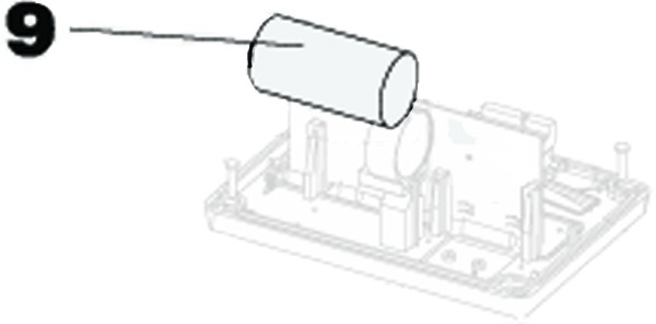 Kondensator 25µf 400V steckbar