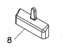 Befestigungsabdeckung FAAC 740 (2 Stück)