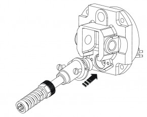 Netzkabel für FAAC 400/402/422 mit RUNDSTECKER, ab ca. Baujahr 2006